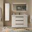 Mueble de baño Bequia Plus Metal 3 cajones 2 puertas y lavabo Veneto 120cm de Salgar